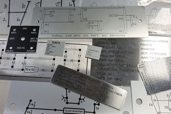 aluminum tag remarking railcars
