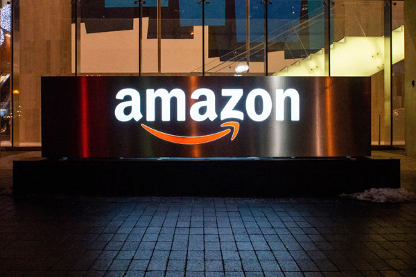 Monument sign inside mall