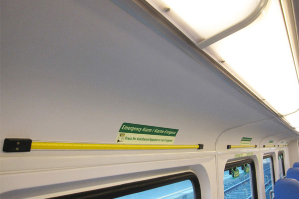 cove panels train vacuum formed