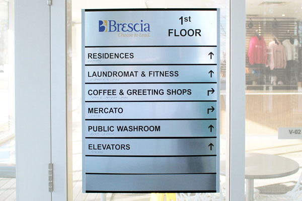 Wayfinding directory sign