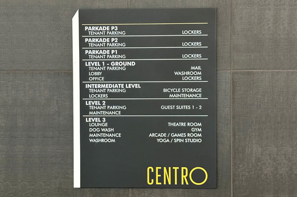 Directory Signs Lobby Wayfinding Apartment Condo